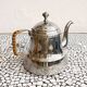 Plated art deco teapot jug, Christofle, France, 1940s.