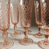 Set of 6 champagne flutes