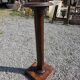 Solid oak column pedestal