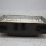 Planter wooden lacquered black design 1970