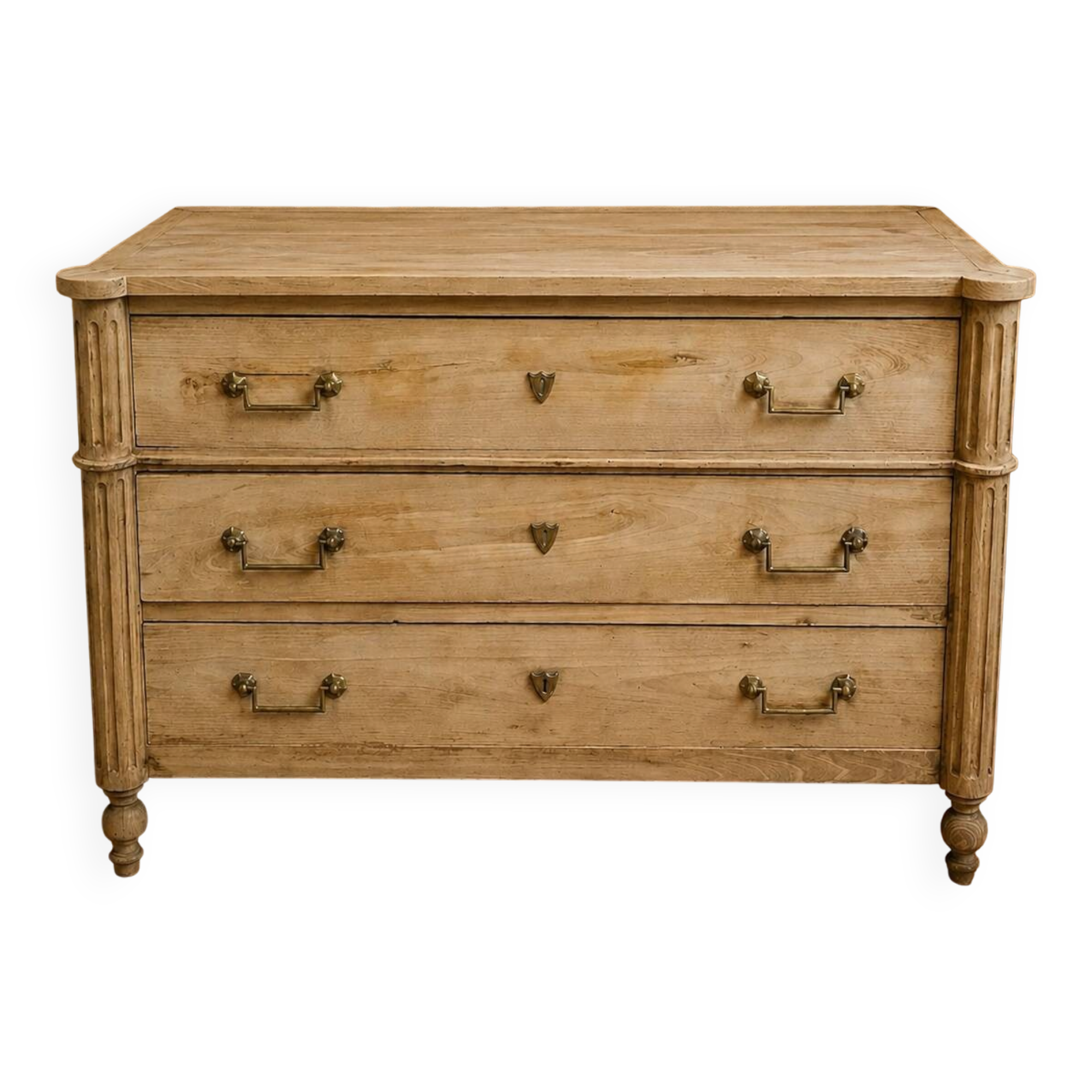 19th-century oak commode
