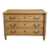 19th-century oak commode