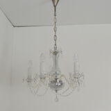 Mid-century Crystal Glass Chandelier by kamenicky Senov,1960's.
