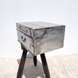 Old sheet metal filing cabinet storage box