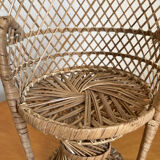 Emmanuelle vintage rattan plant holder