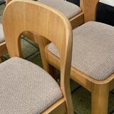 Set of 4 Brutalist Dining Chairs