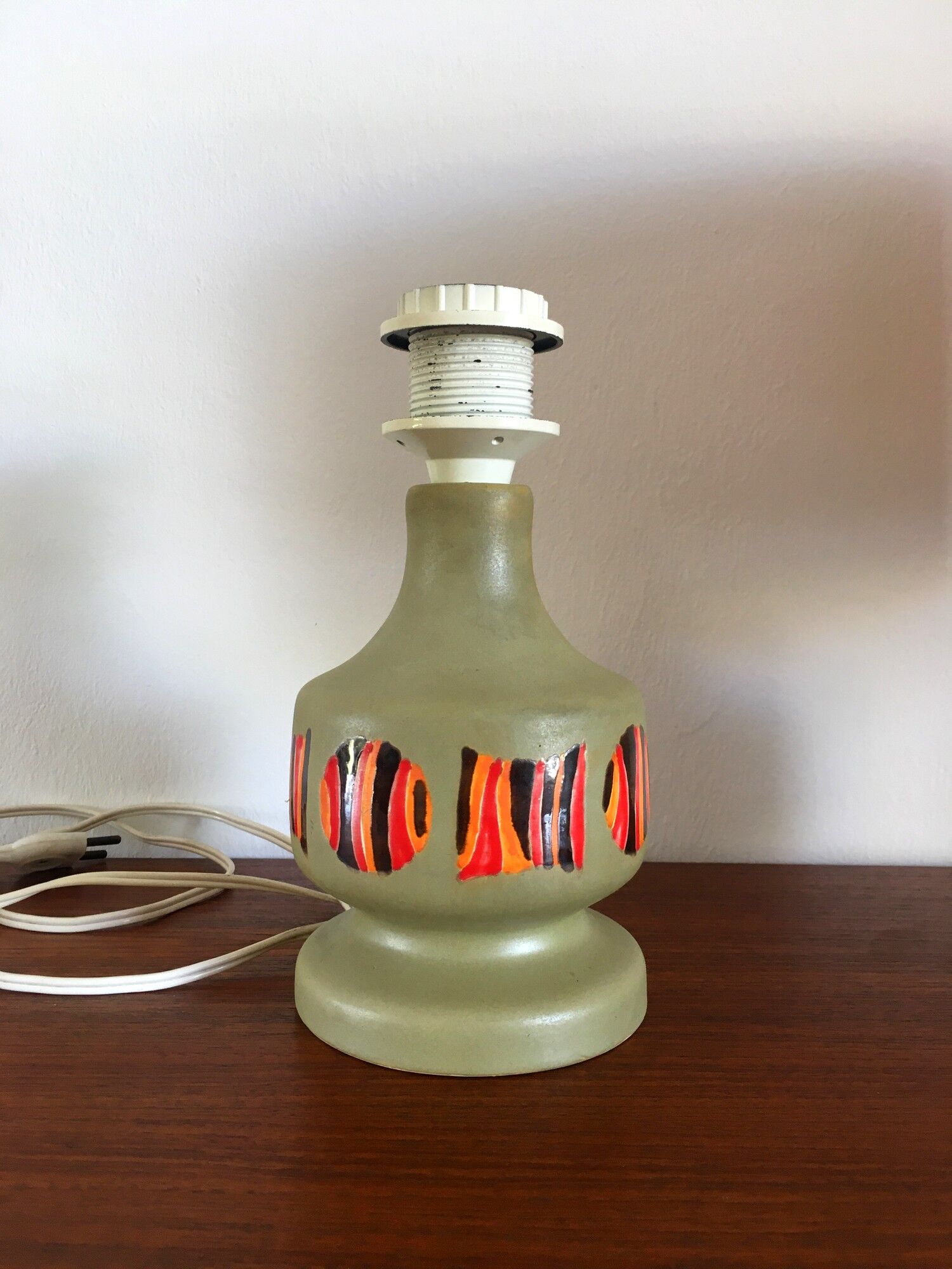 2 vintage ceramic lamps 1970