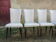 Suite of 6 dining chairs 50'S s imitation gray leather