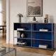 Modular library USM Haller cobalt blue vintage.