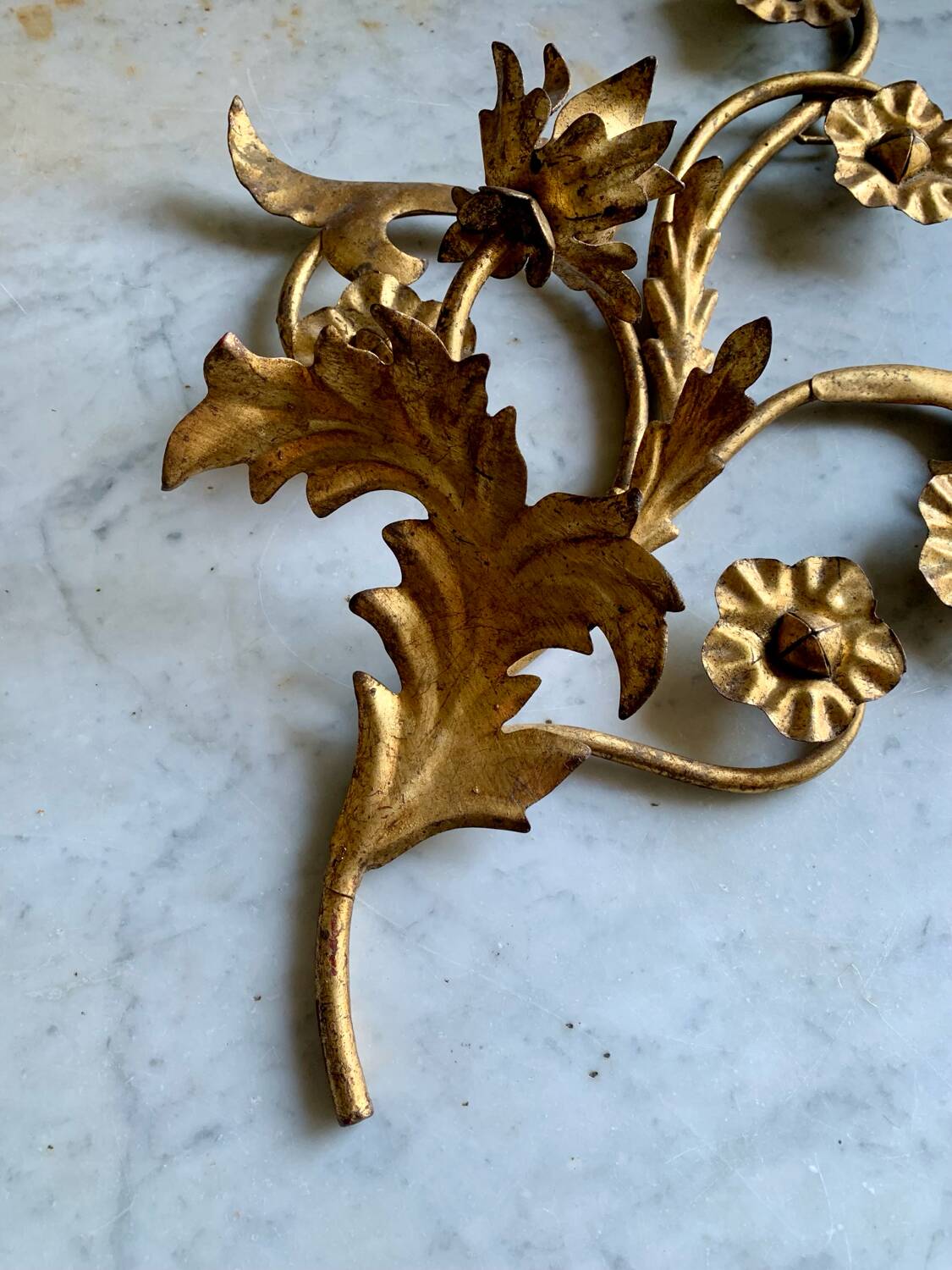 70s wall candle holder