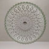 XL dome suspension in blown glass, Italy circa 1960