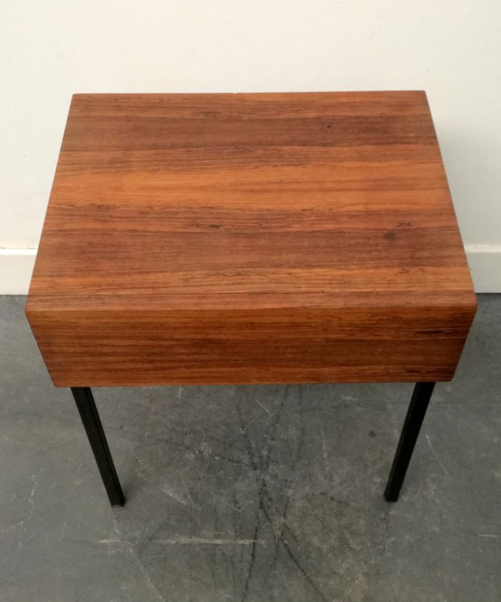 Bedside table in rosewood 1950s