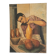 Figurative painting depicting a potter handling a large vase.