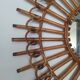 Vintage bamboo mirror 64cm