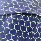 Coussin enveloppe velours bleu