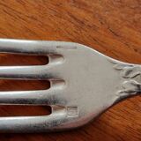 Christofle - Set of 3 Marie Antoinette model table forks in silver-plated metal