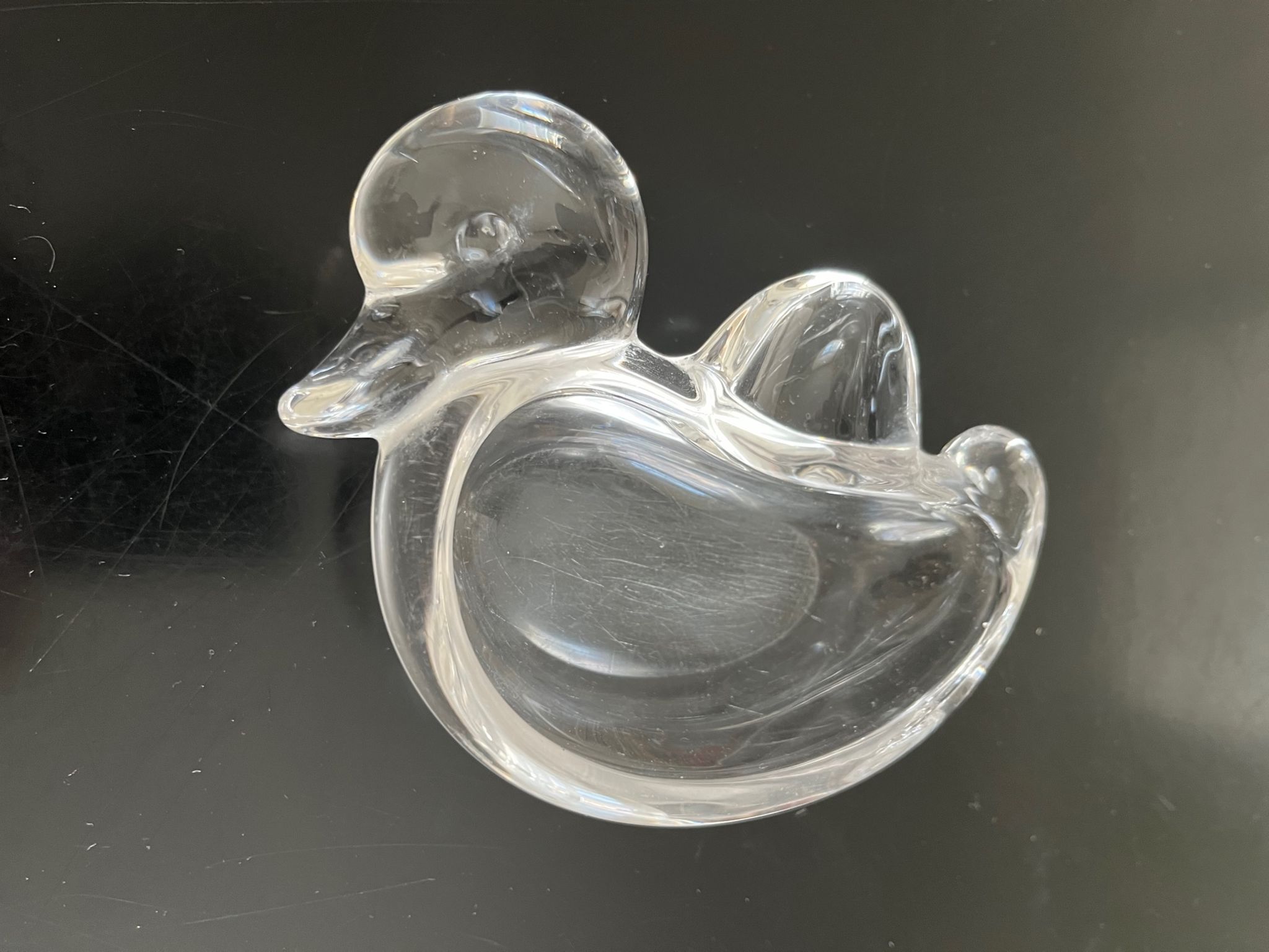 Vide poche canard cristal