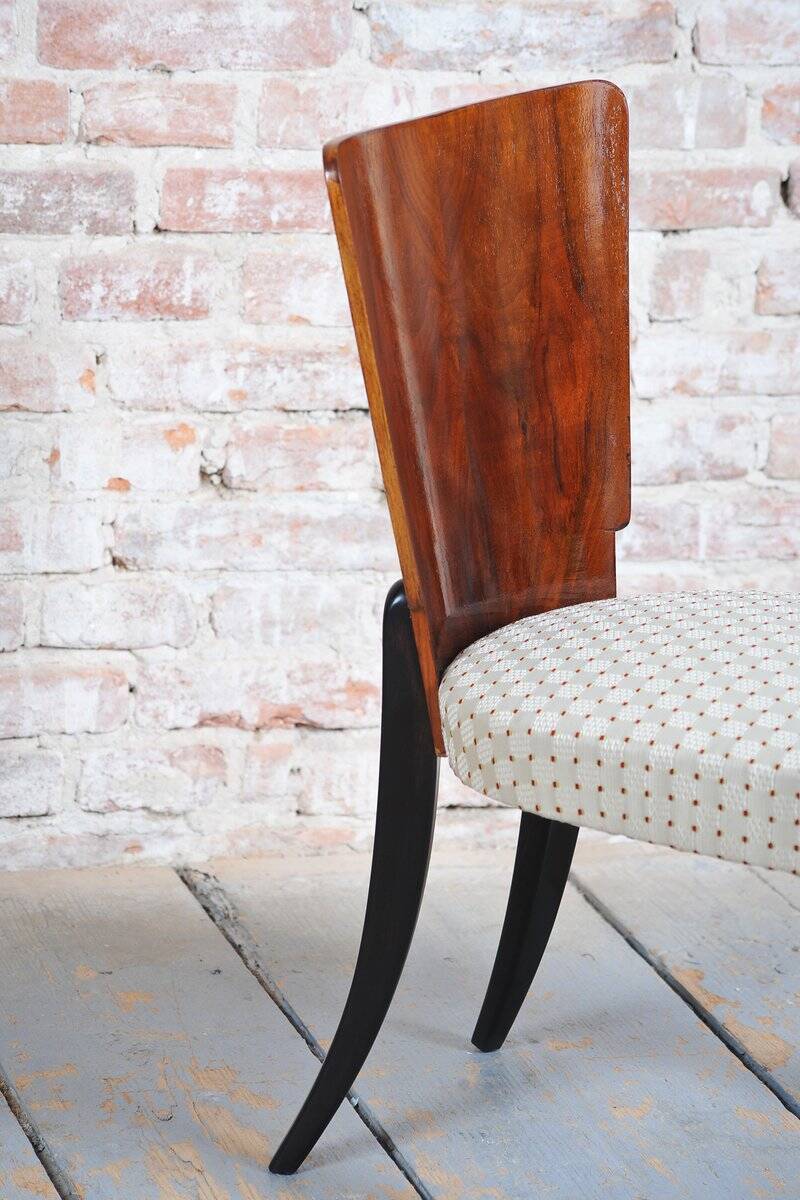 Art Deco Beech Chairs attributed to Halabala for Up Závody, Czech, 1930s, Set of 6