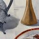 The silverware, still life, oil on canvas signed Burton 1983.