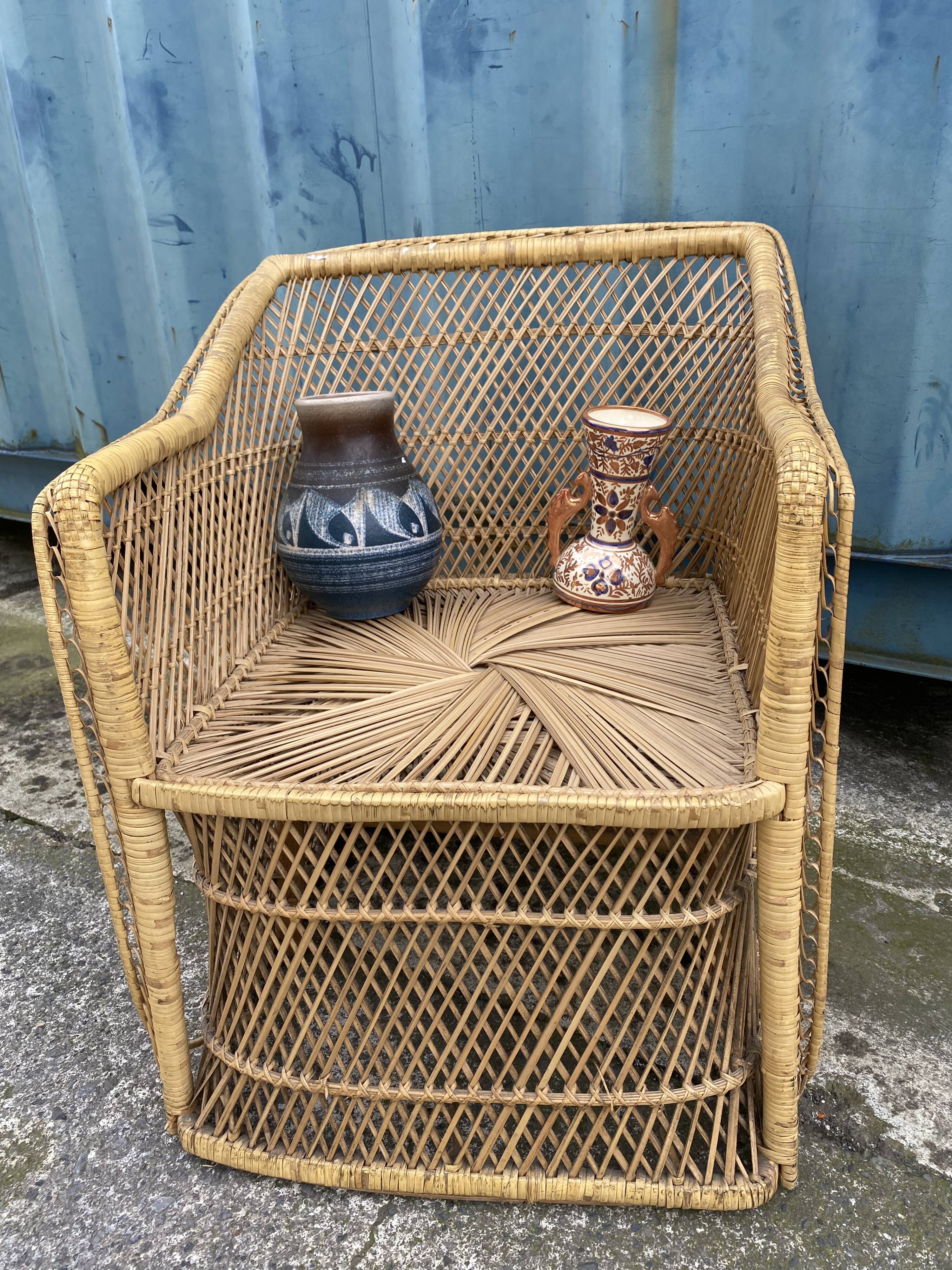 Rattan armchair