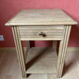 Restored oak bedside table