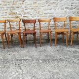 Mismatched bistro chairs