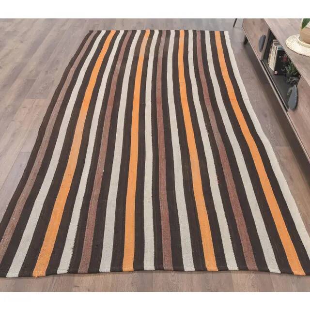 1970s Turkish Handmade Wool Kilim Rug  170x301