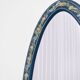 Oval wooden painted alentejano mirror.