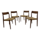 Ensemble de chaises danoises par Niels Møller pour J. L. Møllers, années 1960, ensemble de 4.