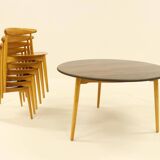 Heart dining set, designed by Hans Wegner for Fitz Hansen,  Denmark 1960s