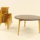Heart dining set, designed by Hans Wegner for Fitz Hansen,  Denmark 1960s