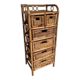 Rattan chest of drawers