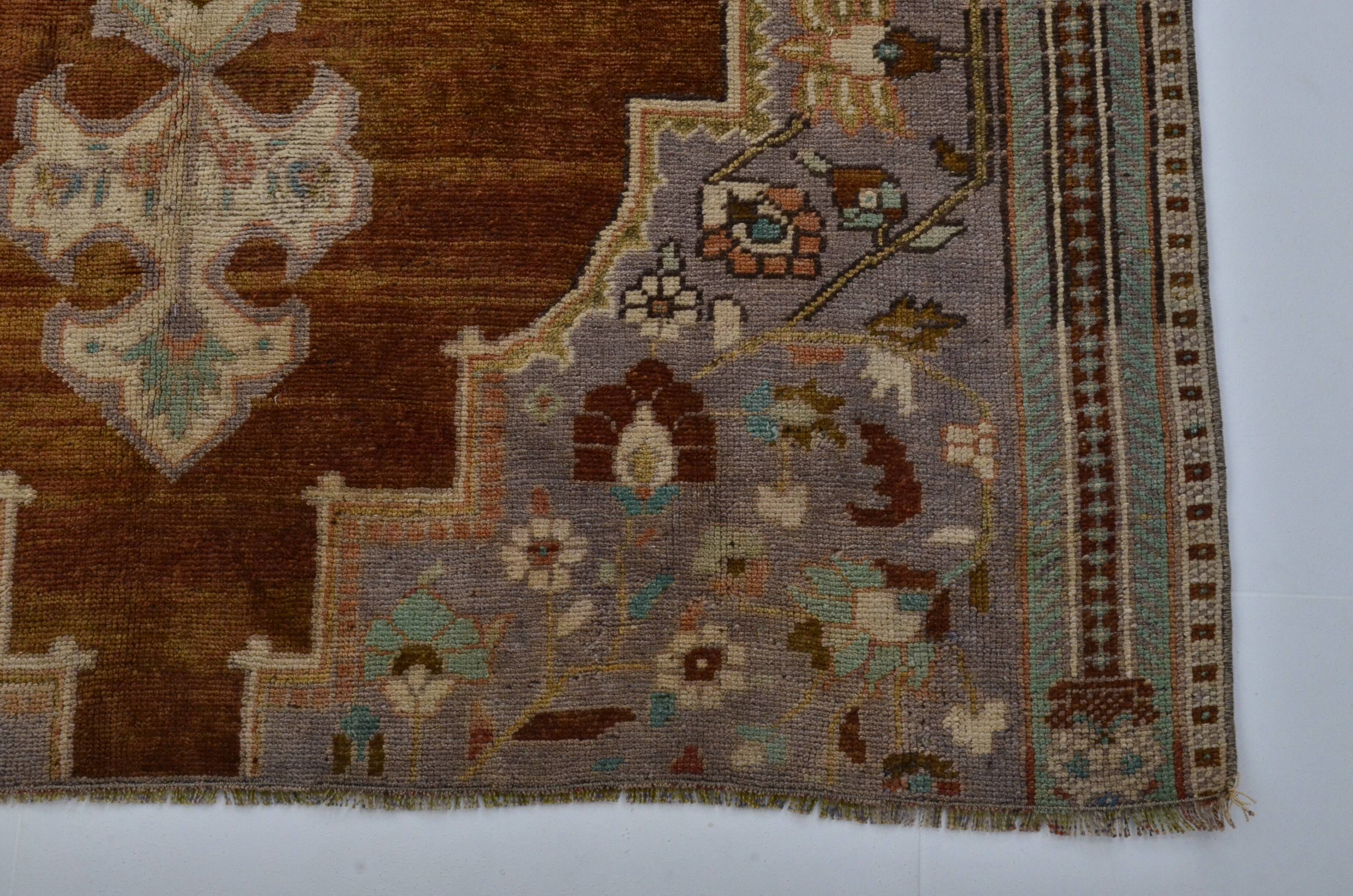 Turkish Oushak handmade rug sku 3568