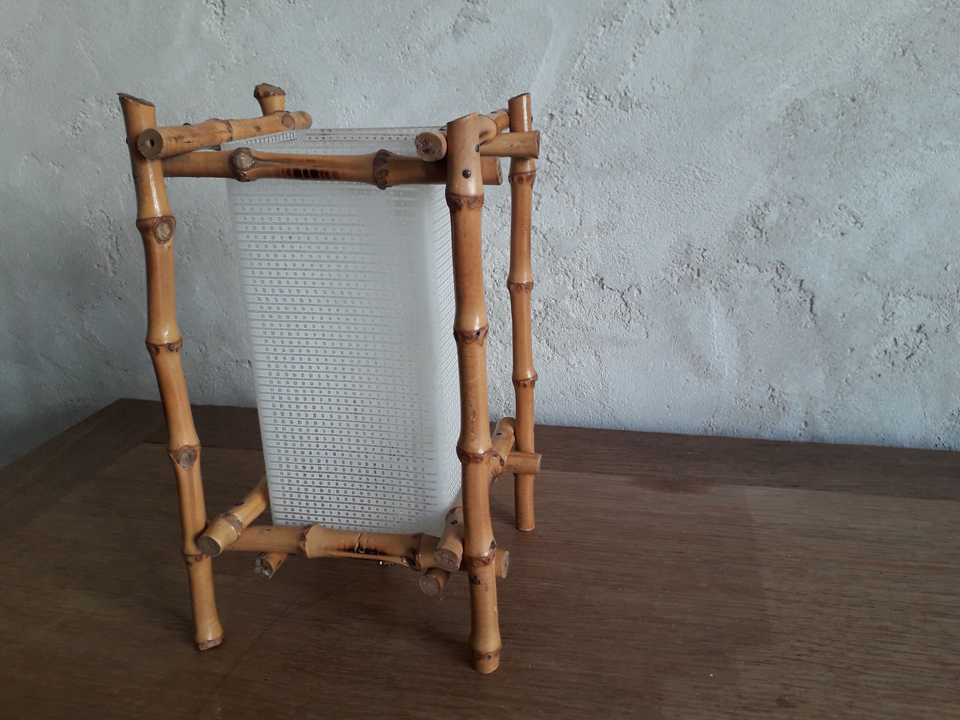 bamboo table lamp 60s