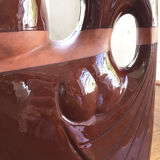 Ceramic pitcher vase polymorphic woman art deco