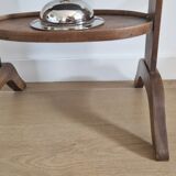 Antique walnut pedestal table furniture