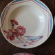Lot 4 hollow plates mismatched art deco Badonviller Digoin