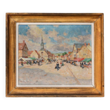 Henry Charles Séné (1889-1961) "Market Scene"