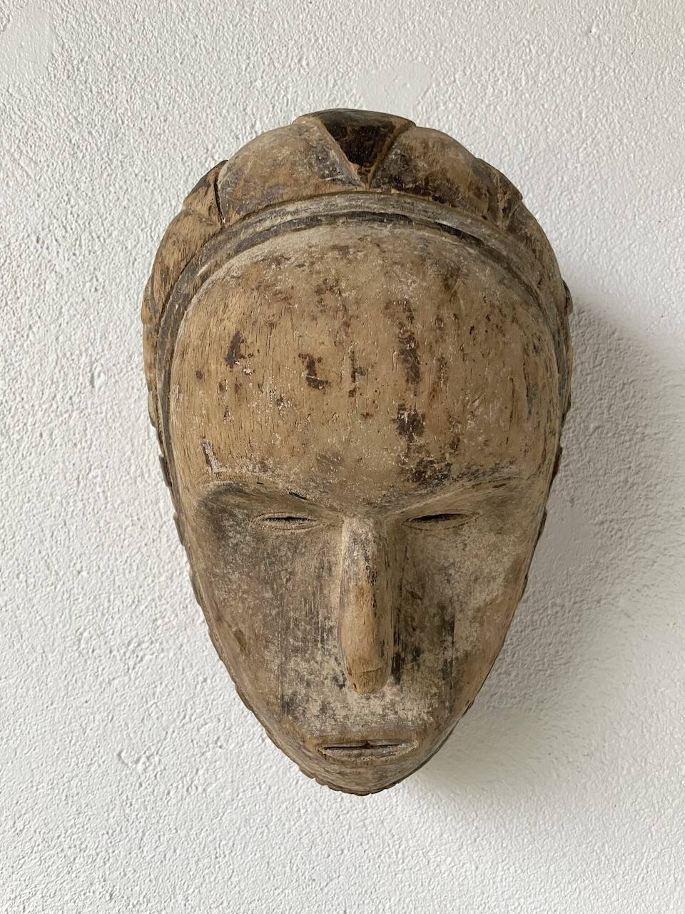 Pair of African Fang and Punu masks from Gabon