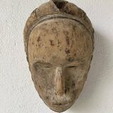 Pair of African Fang and Punu masks from Gabon
