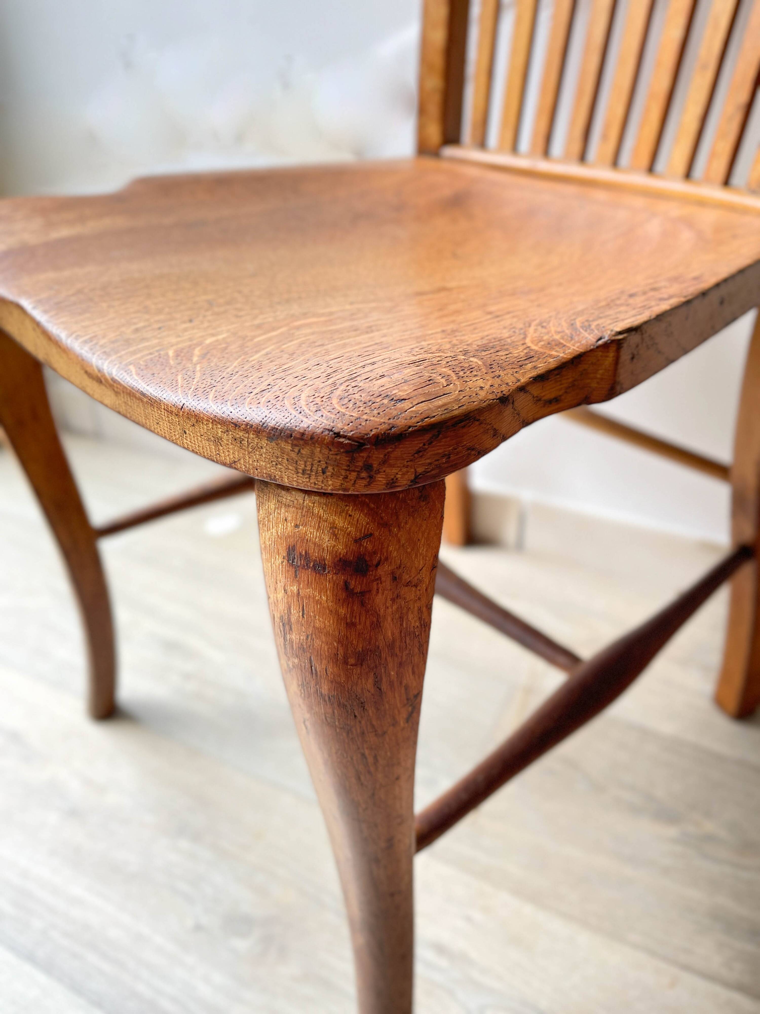 Office chair in solid oak baumann b8 19220/30