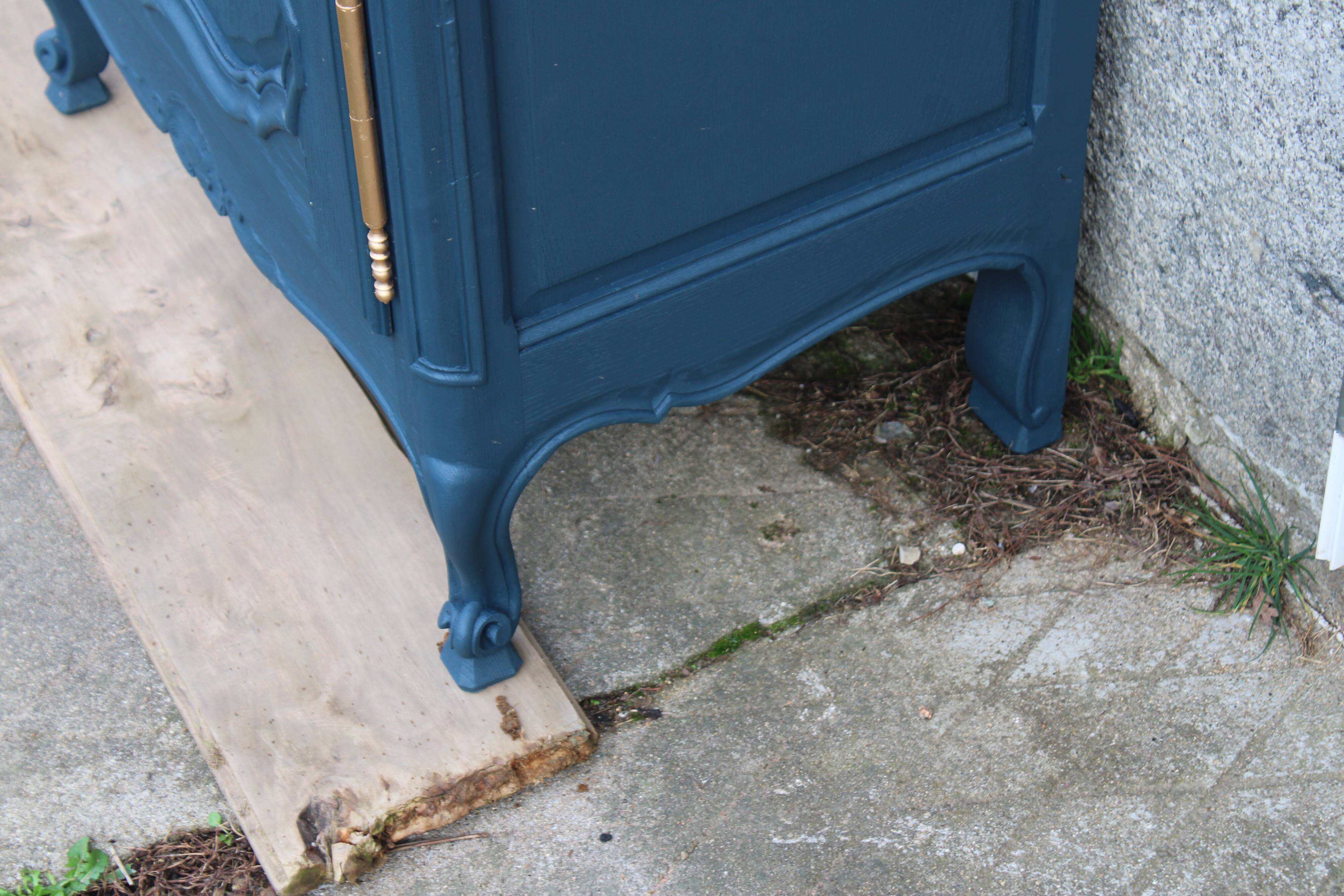 Renovated antique display cabinet
