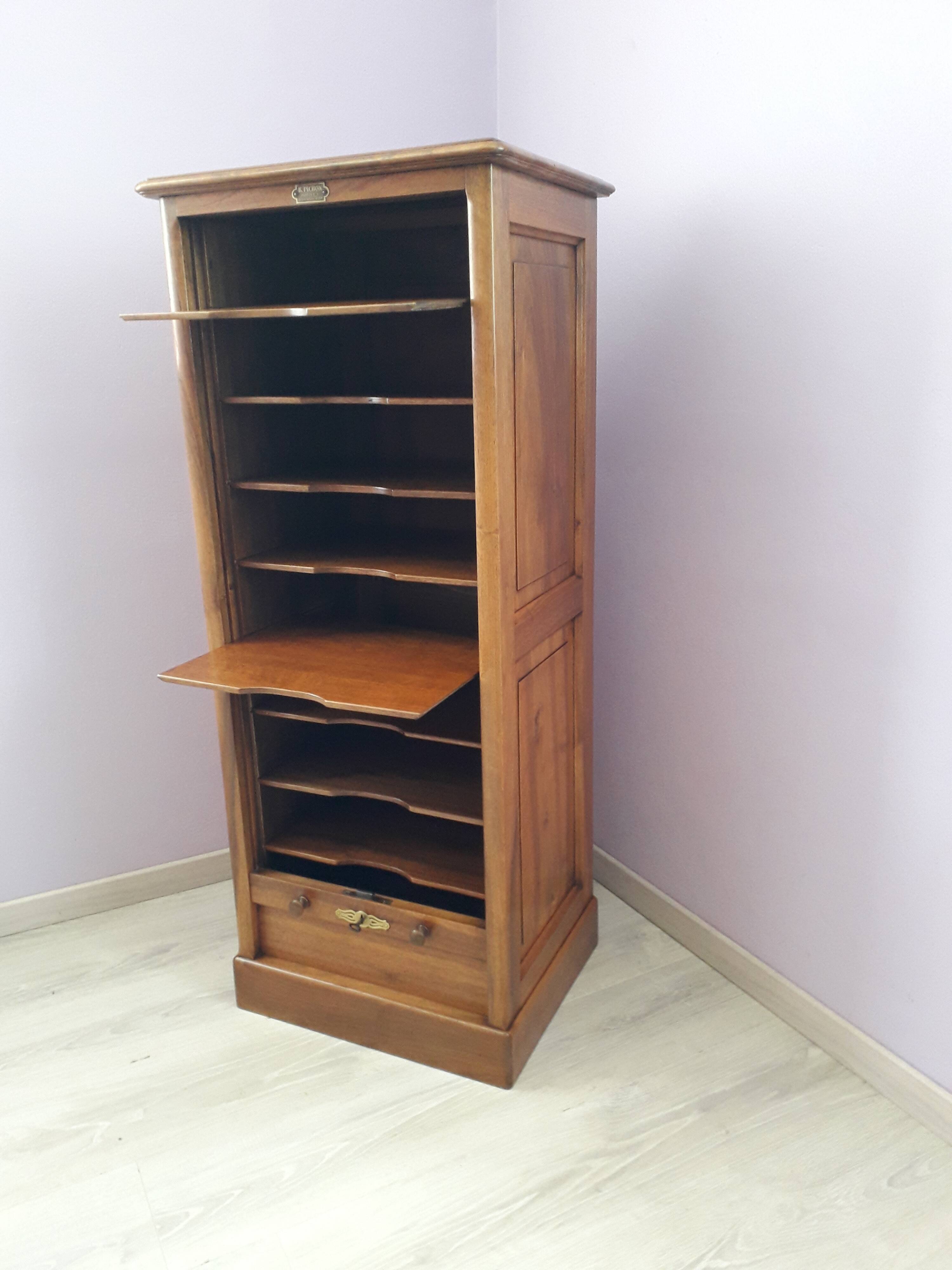 Walnut curtain binder early twentieth century