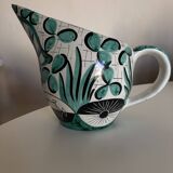 Mid century ceramic pitcher Deruta 1960 Umbria Italy