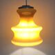 Vintage amber opaline hanging lamp 70 years