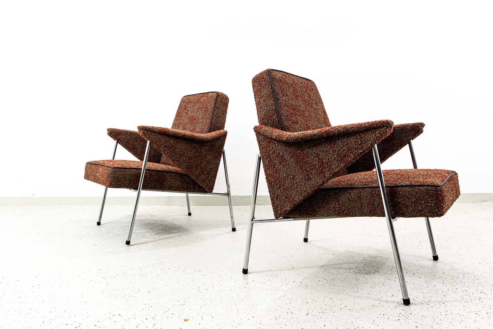 Vintage Armchairs “Bat” Poland, 1960’s, Set Of 2