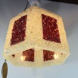 Scandinavian perplex granite chandelier Roland Konst vintage 70