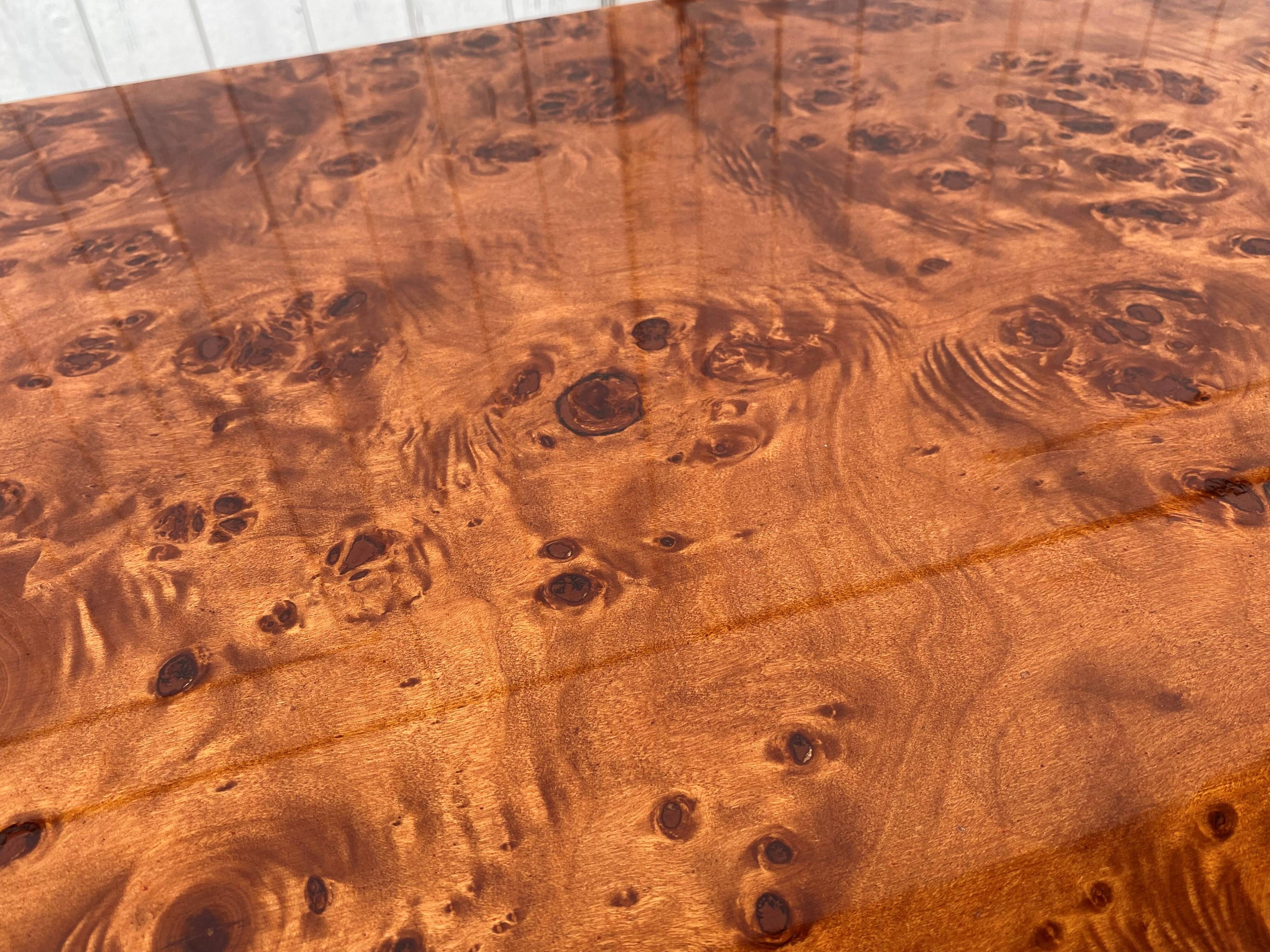 N1 coffee table in vintage 70s elm burl