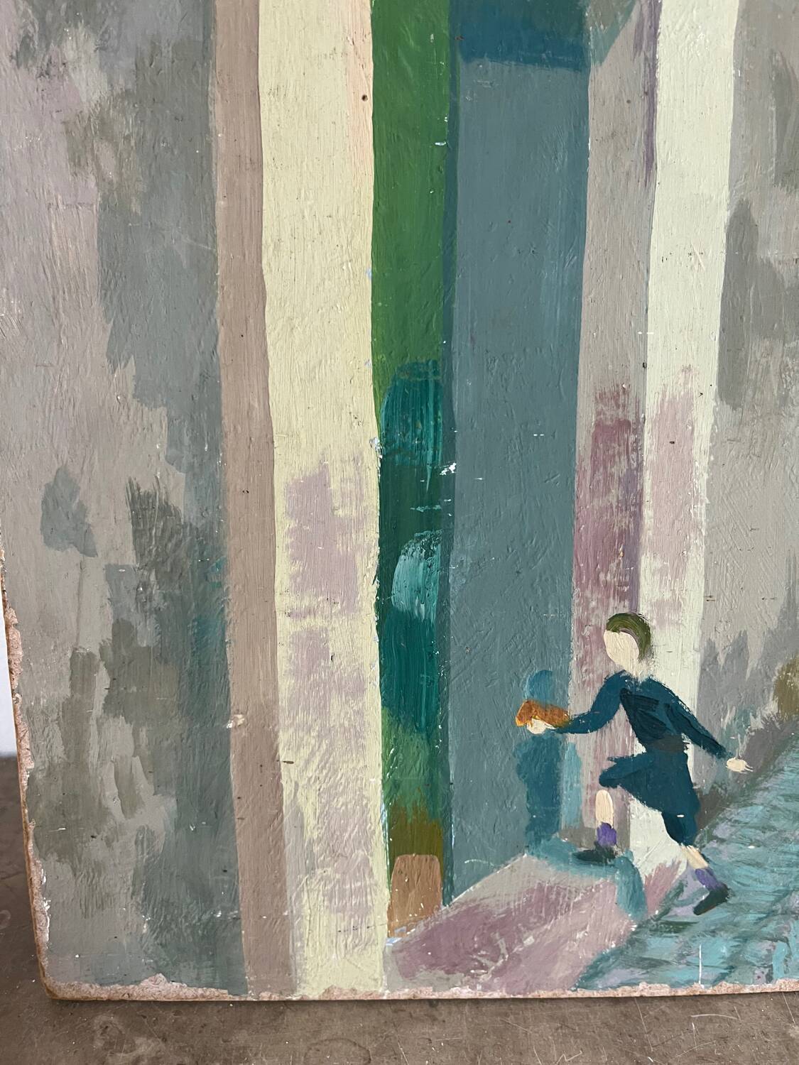 Street scene, Robert Mahelin (1889-1968)