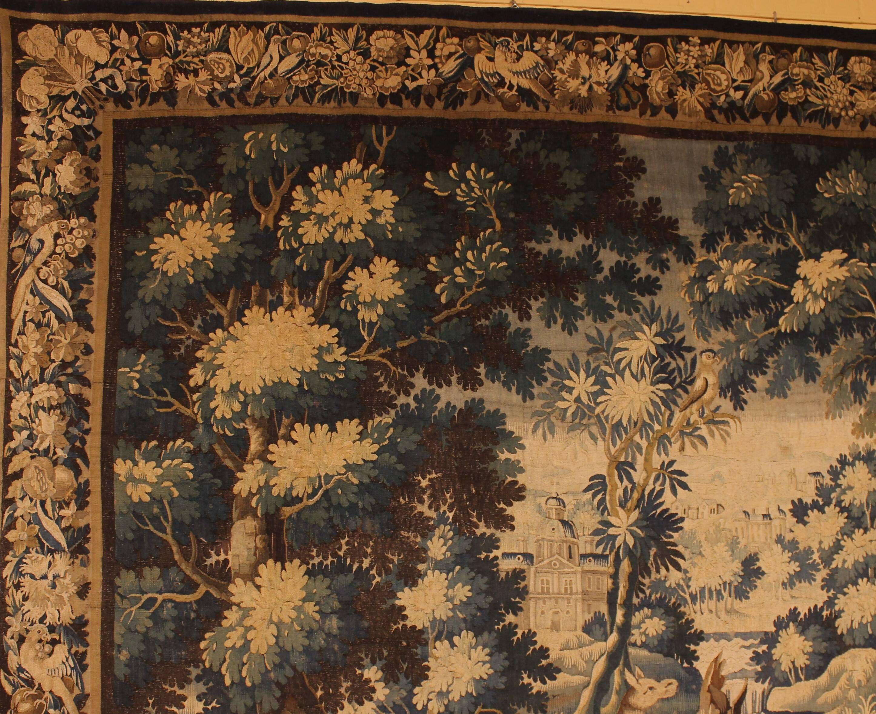 Flemish Verdure Tapestry from the 17th Century